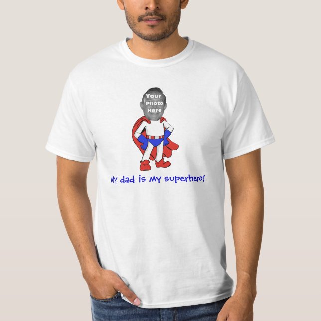 Personalized "My Dad is My Superhero!" Shirt (Front)