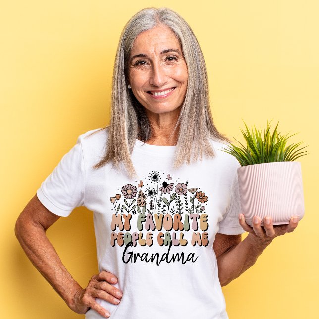 Personalized My Favorite People Call Me Grandma Tri-Blend Shirt (Creator Uploaded)