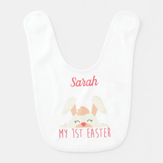 Personalized My First  Easter Baby Bib
