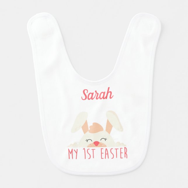 Personalized My First  Easter Baby Bib (Front)
