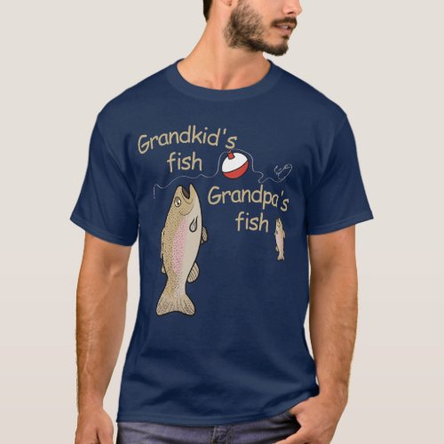 Personalized My Fish Grandpas Fish T_Shirt