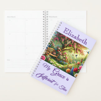 Personalized My Grace Is Sufficient Christian Planner