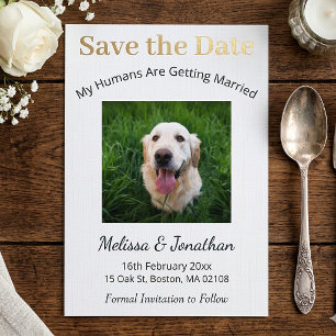 Personalized My Humans Are Getting Married Save The Date