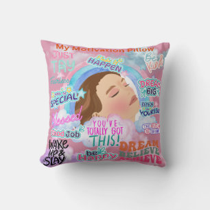Personalized My Motivation Throw Pillow