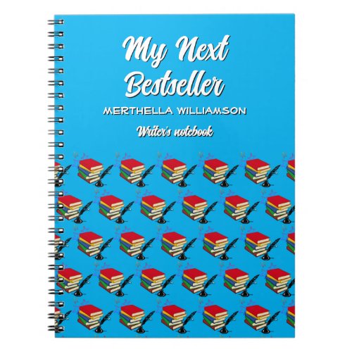 Personalized MY NEXT BESTSELLER Writers Notebook