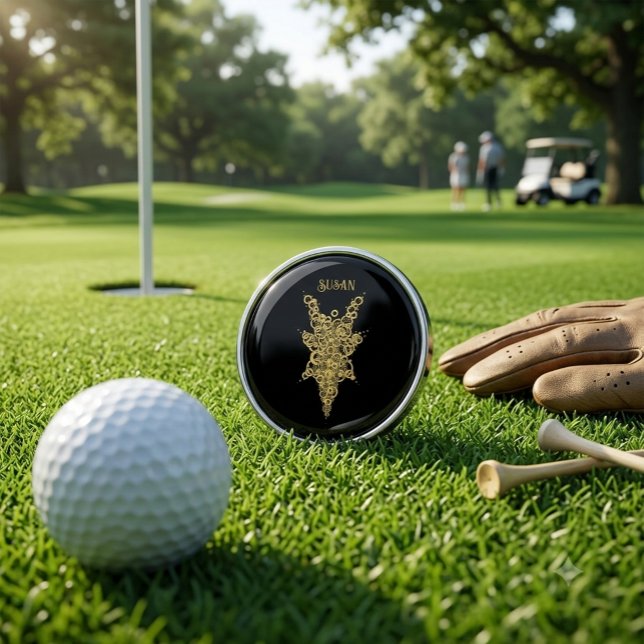 Personalized Mystic Gold  Golf Ball Marker (Creator Uploaded)