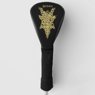 Personalized Mystic Gold Golf Head Cover