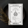 Personalized Mystical Black White Tarot Birthday   Card