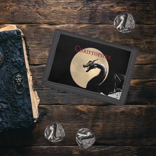 Personalized Mythical Dragon Trifold Wallet
