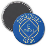 Personalized Na Narcotics Anonymous 6 Months Clean Magnet at Zazzle