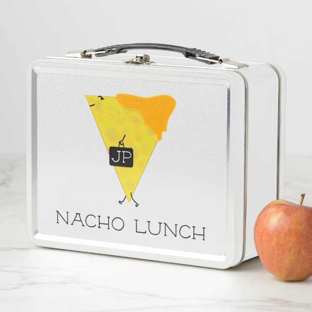 Personalized NACHO LUNCH Tortilla Chip with Cheese Metal Lunch Box (In Situ)