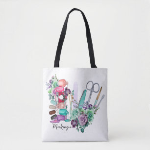 Personalized Nail Tech Tote Bag