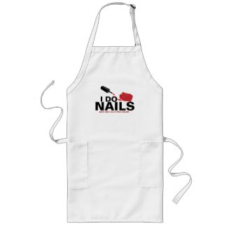 Personalized Nail Tech With Business Name Long Apron