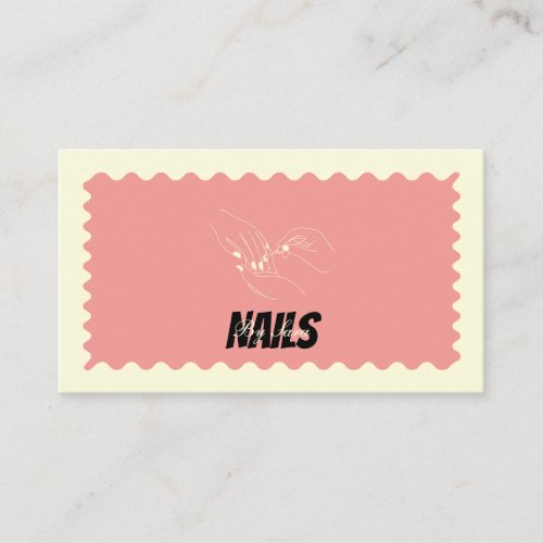Personalized Nail Technician Business Card