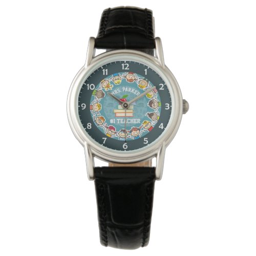 Personalized NAME 1 Best School Teacher Memory Watch