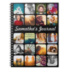 Personalized Name & 20 Photo Black