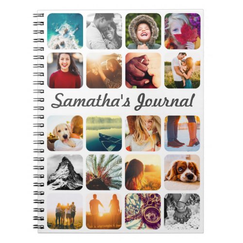 Personalized Name  20 Photo Notebook