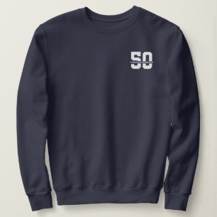 Personalized Name 50th Birthday Modern  Sweatshirt