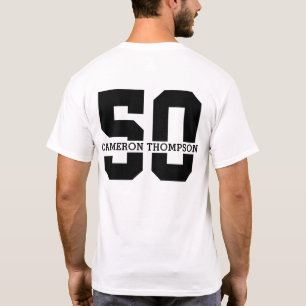 Personalized Name 50th Birthday Modern  T-Shirt