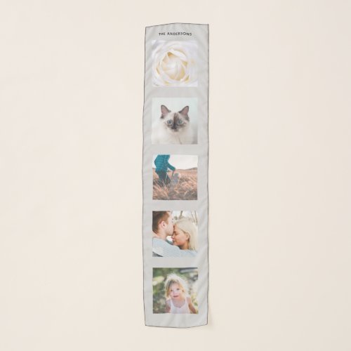 Personalized Name 5 Photo Collage