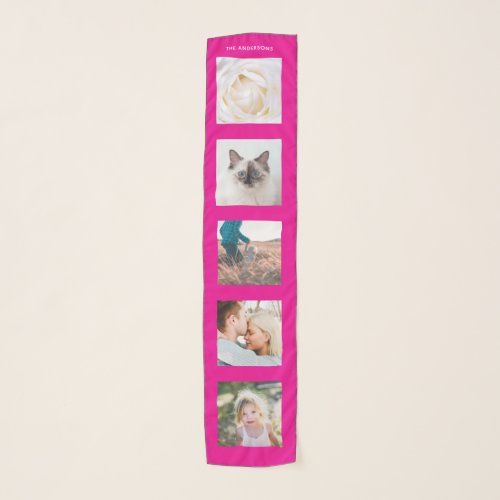 Personalized Name 5 Photo Collage