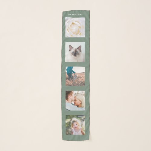 Personalized Name 5 Photo Collage