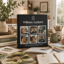 Personalized Name 6 Photo Homeschool Binder
