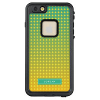 Personalized Name Abstract Color Blend Citrus LifeProof FRĒ iPhone 6/6s Plus Case