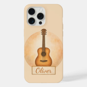 Personalized Name Acoustic Guitar For Music Lovers iPhone 15 Pro Max Case