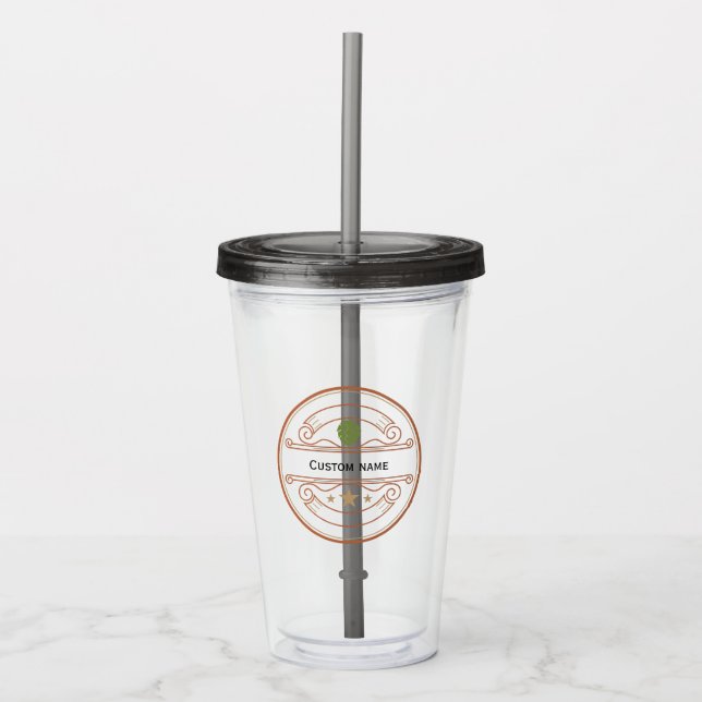Personalized Name Acrylic Tumbler (Front)