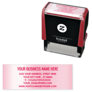 Personalized Name Address Info Self-inking Stamp