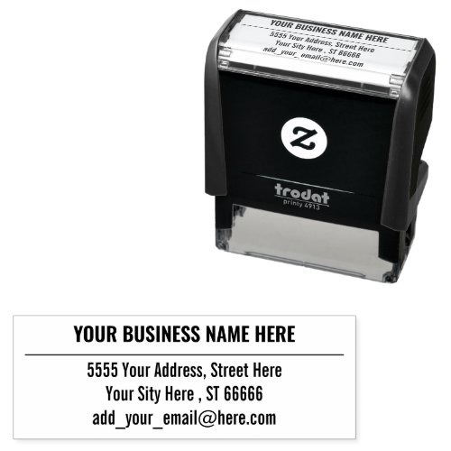 Personalized Name Address Phone Self_inking Stamp