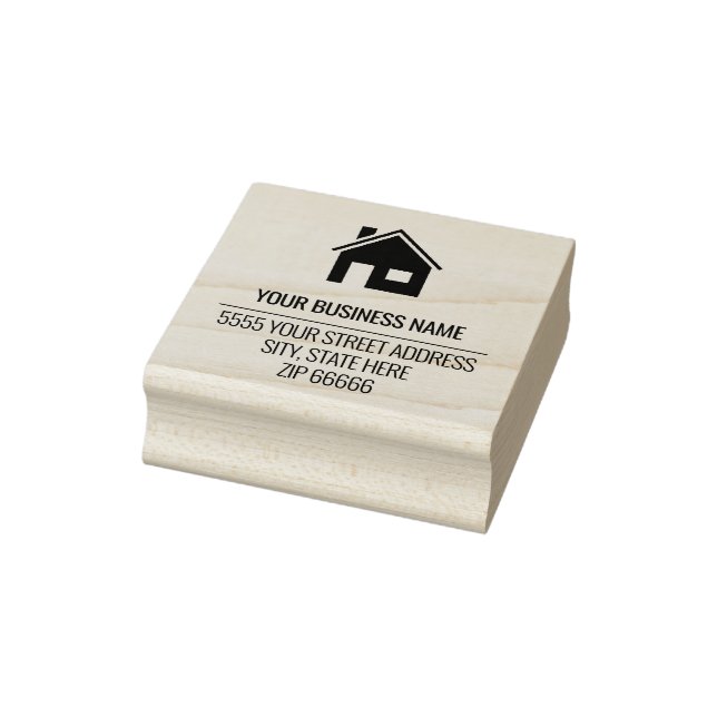 Personalized Name Address Rubber Stamp Template (Stamp)