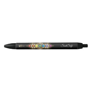 Personalized name Aligned Gold Chakra Pen