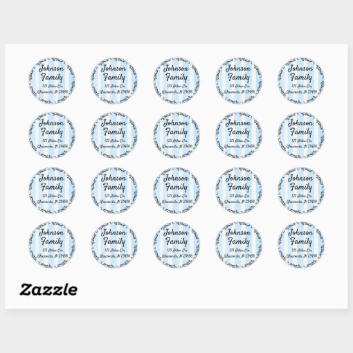 Personalized Name and Address Stickers Zazzle