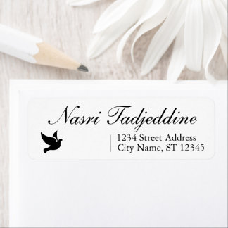 Personalized Name and Clear Custom Return Address Label