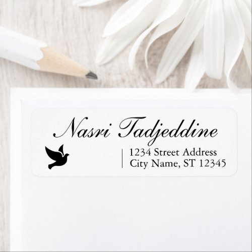 Personalized Name and Clear Custom Return Address Label