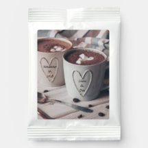 Personalized Name and Date Cocoa Mix Wedding Favor