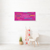 Personalized Name and Event Multi Color Graduation Banner (Insitu)