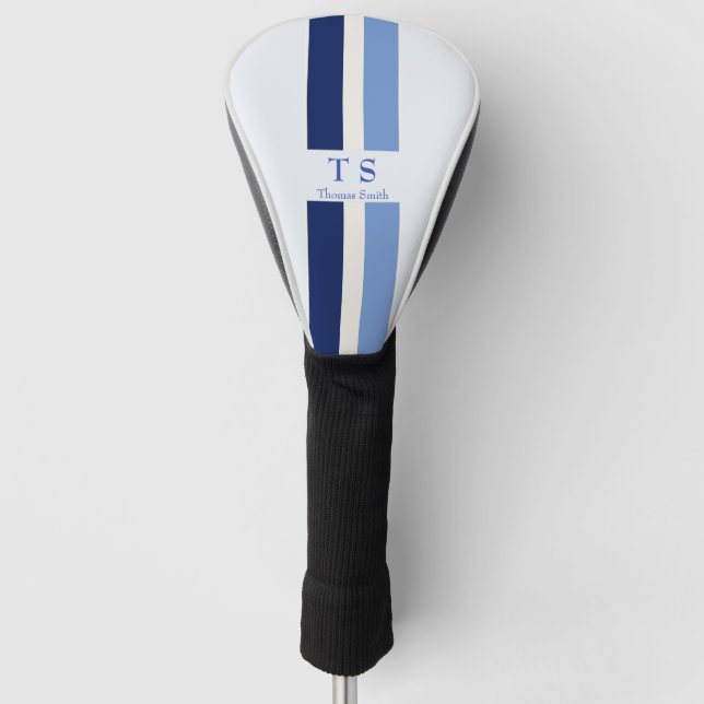 Personalized name and initial   golf head cover (Front)
