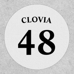 Personalized name and Jersey number Patch