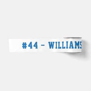 Personalized Name and Number Homecoming Satin Ribbon