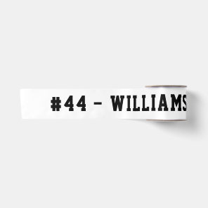 Personalized Name and Number Homecoming Satin Ribbon