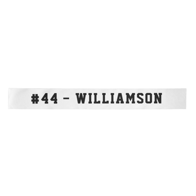 Personalized Name and Number Homecoming Satin Ribbon (Front)