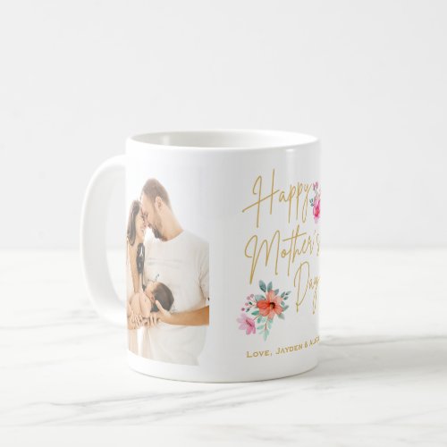 Personalized name and photo Happy mothers day mug