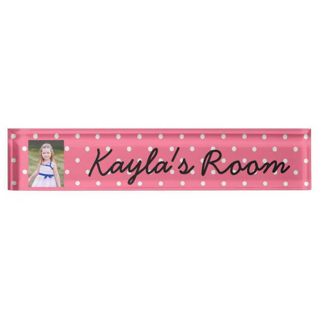 Personalized Name and Photo Name Plate (Front)
