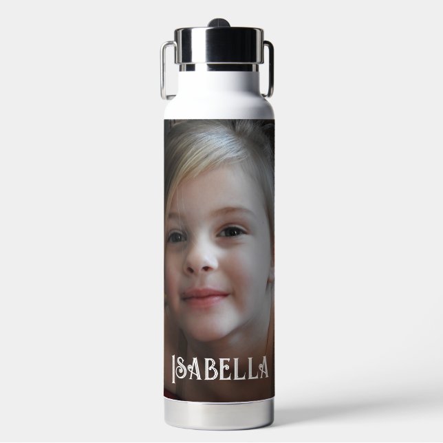 Personalized Name and Photo   Water Bottle (Front)