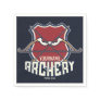 Personalized NAME Archery Sports Recurve Bow Arrow Napkins