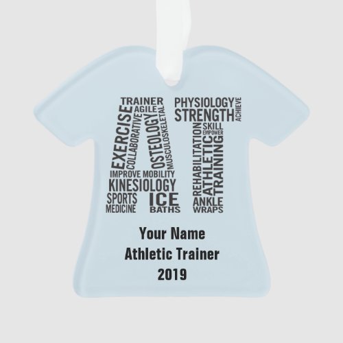 Personalized Name Athletic Trainer AT Gift Ornament