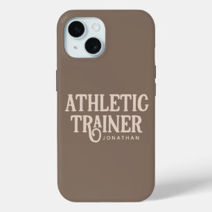 Personalized Name Athletic Trainer iPhone 15 Case